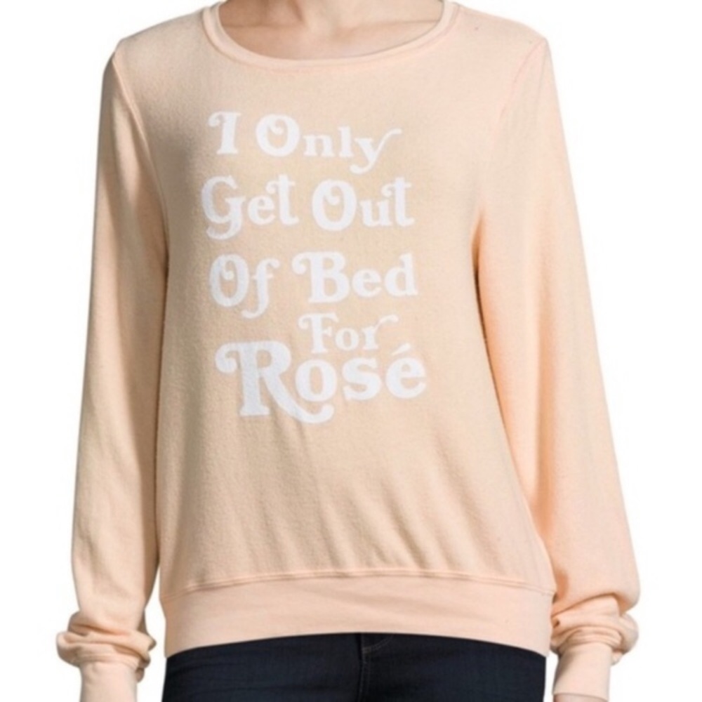 Wildfox ‘I only Get Out of bed for Rosé’ Jumper